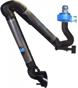 Sistem za ekstrakciju gasova prilikom zavarivanja sa mobilnom zglobnom rukom 3,3 m i integrisanim ventilatorom prečnik 150 mm FILCAR